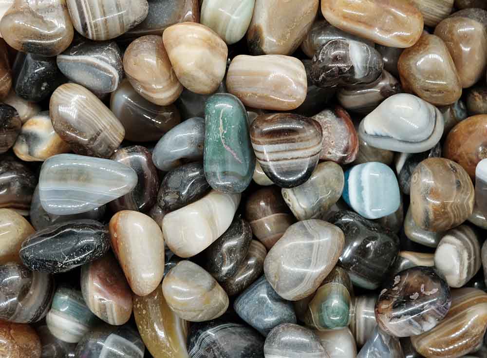 Tumblestone Natural Banded Agate 2-3cm