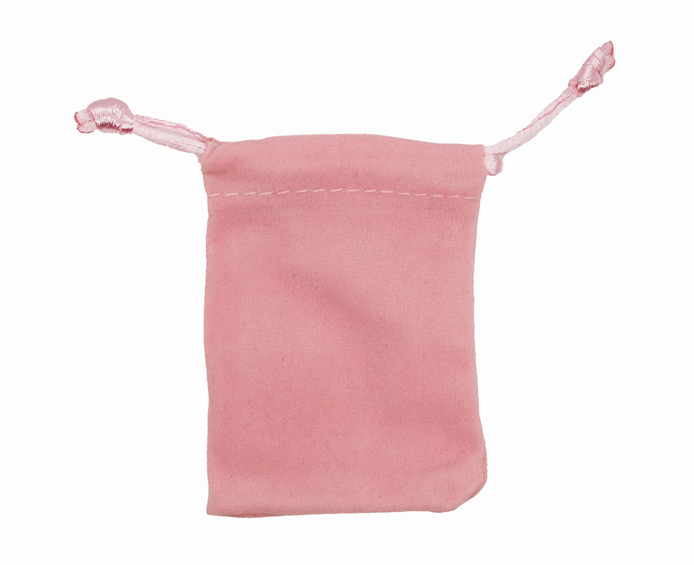 Pouch Pink Velvet 5x7cm. 10PCS