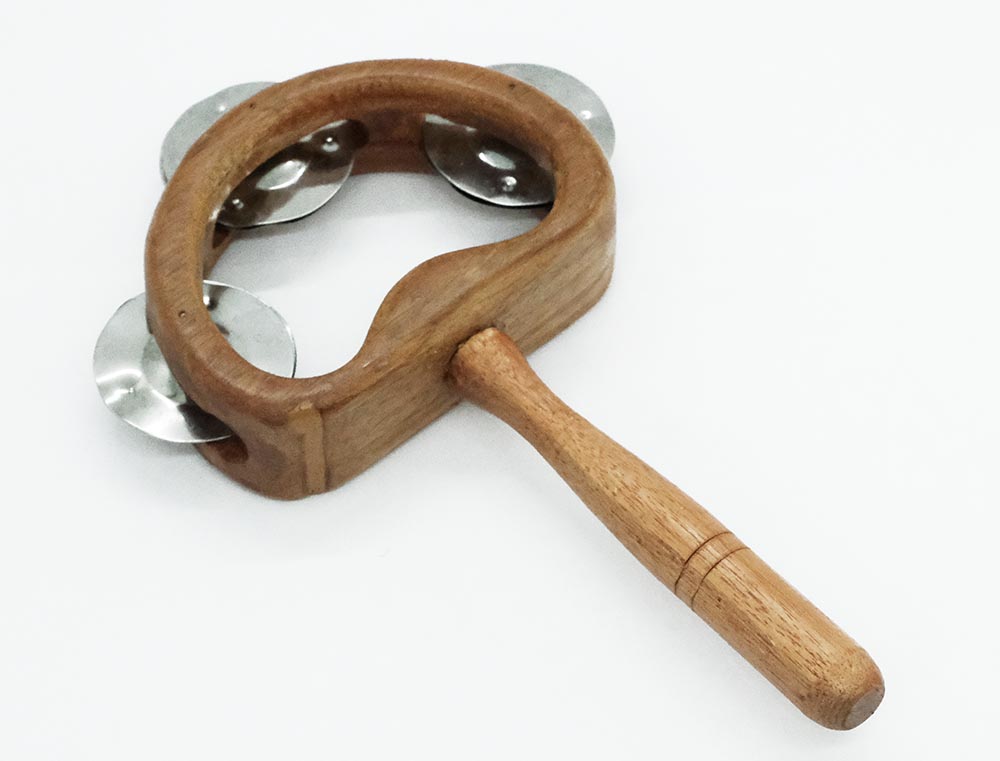 Tambourine 3 Zills Wooden