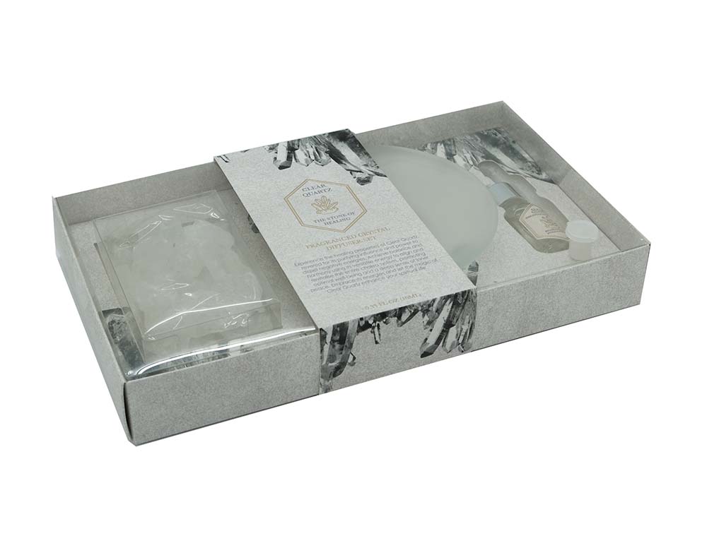 Set Tray Clear Quartz and Oil