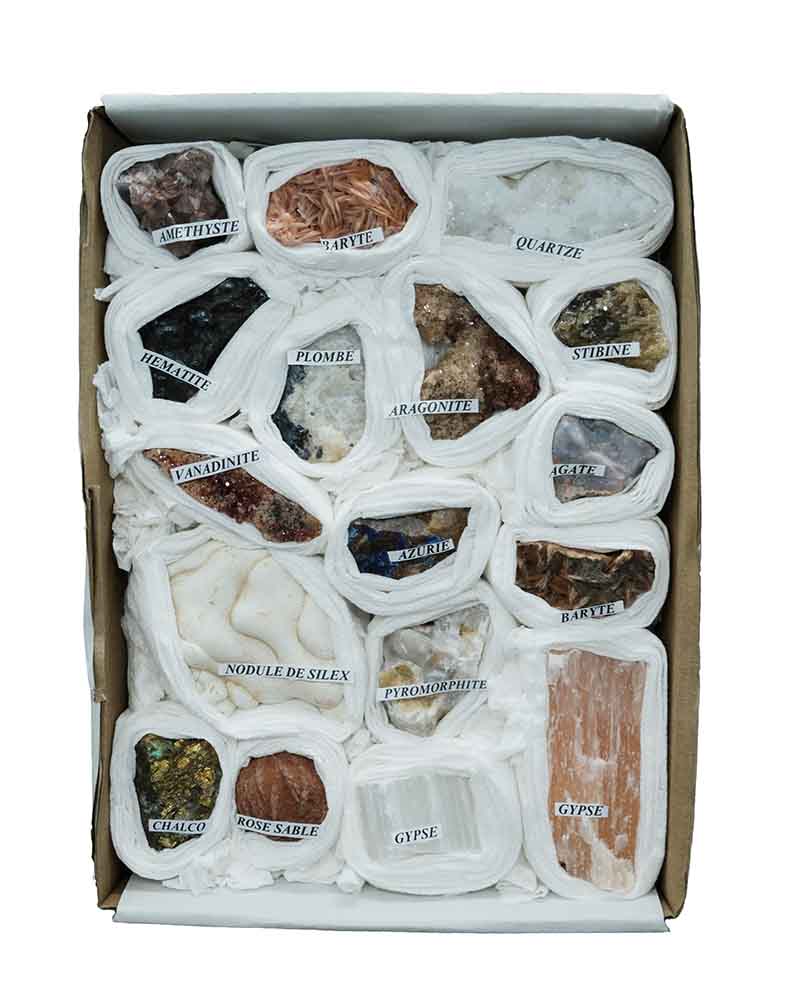 Mixed Minerals In Tray