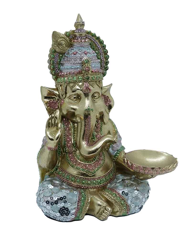 Ganesh T-Light Holder 9.5″