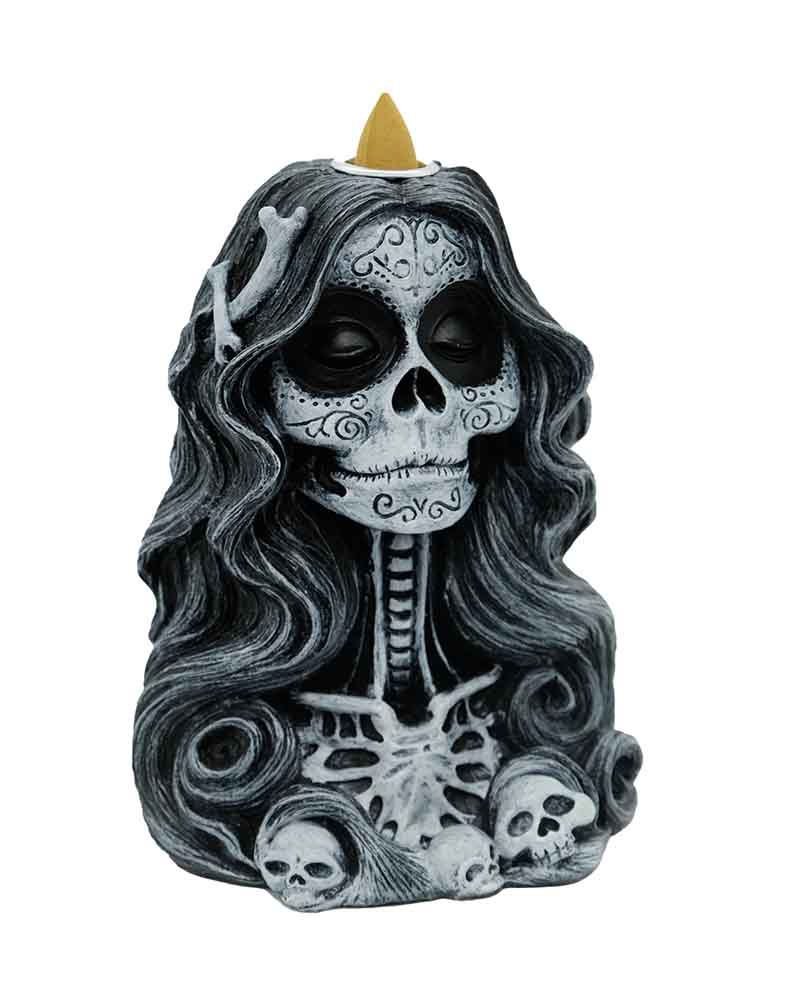 Backflow Burner Lady Skeleton