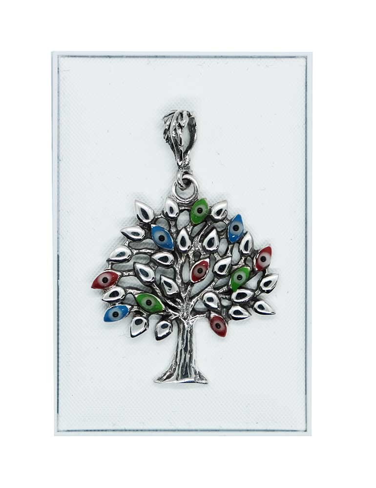 Silver Pendant TOL Evil Eyes