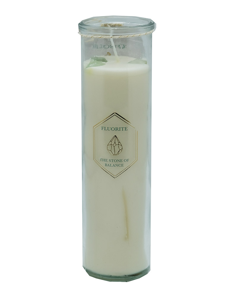 Candle Tube Green Fluorite