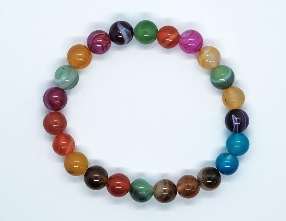 Bracelet Stripe Agate Multi