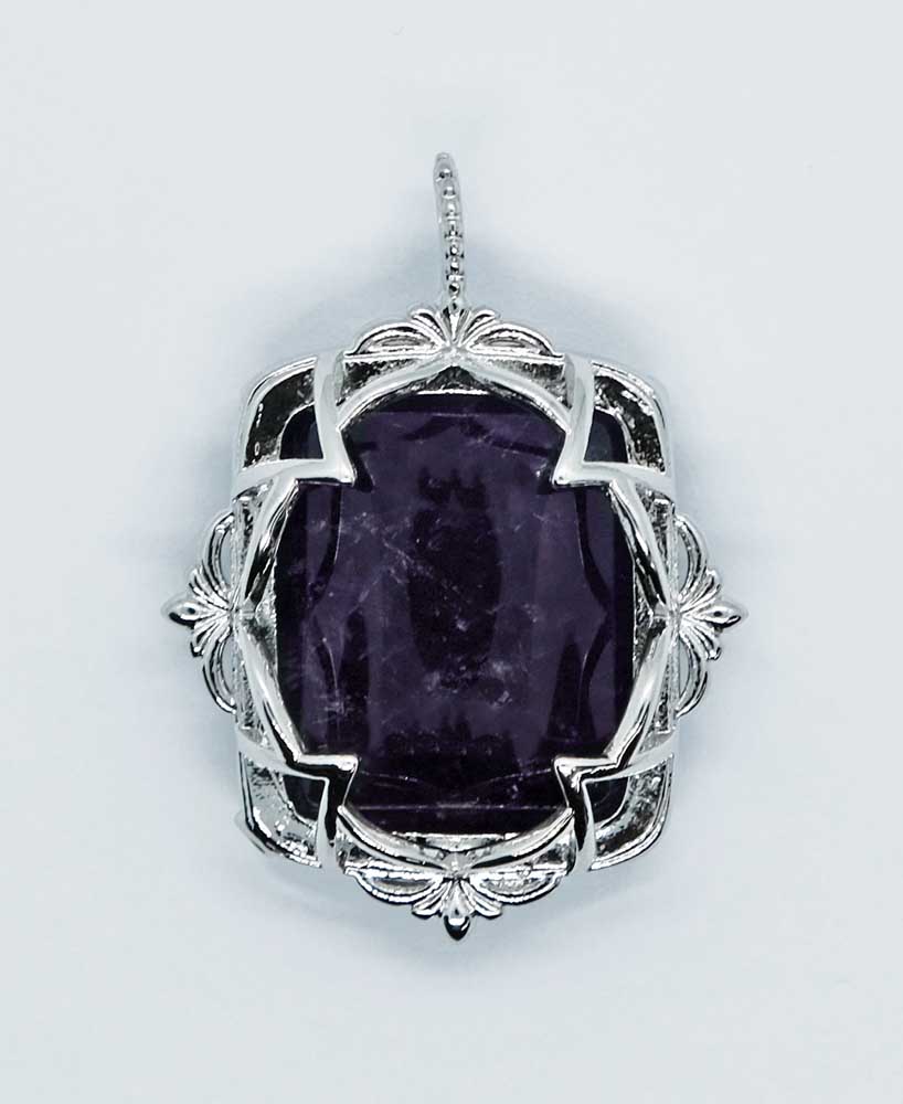 Pendant Oval Amethyst