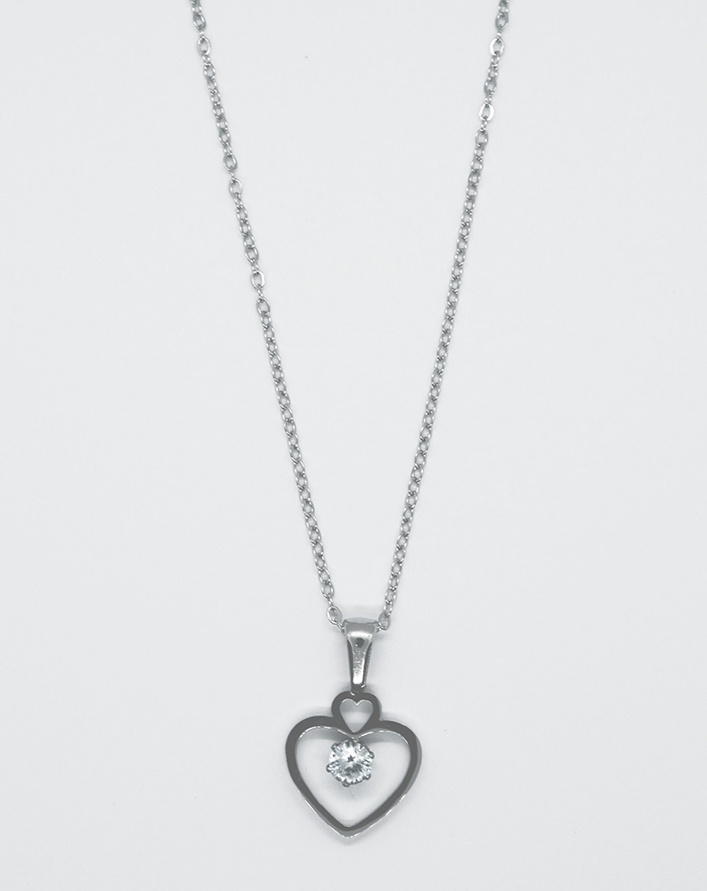 Necklace Stainless Steel Heart