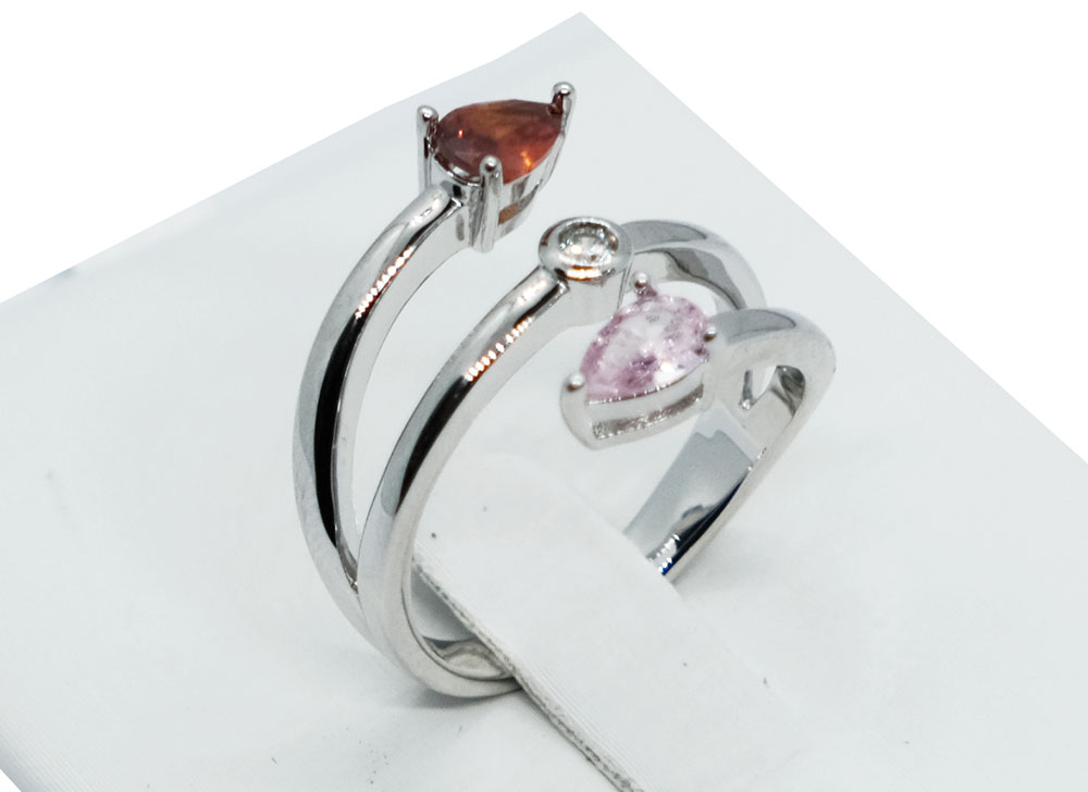 Fashion Ring Multi Drop CZ