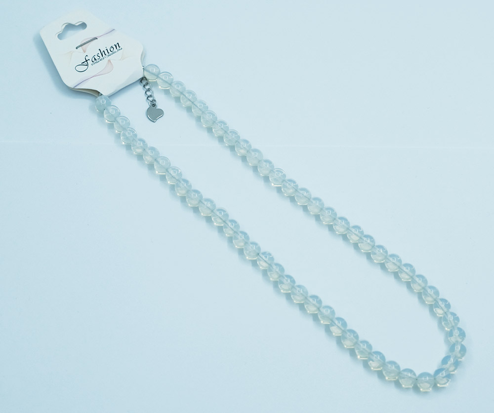 Necklace 8mm Bead Opalite