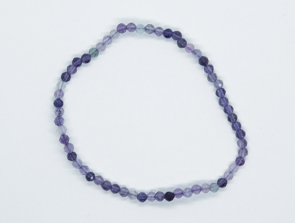 Bracelet 3mm Faceted Fluorite