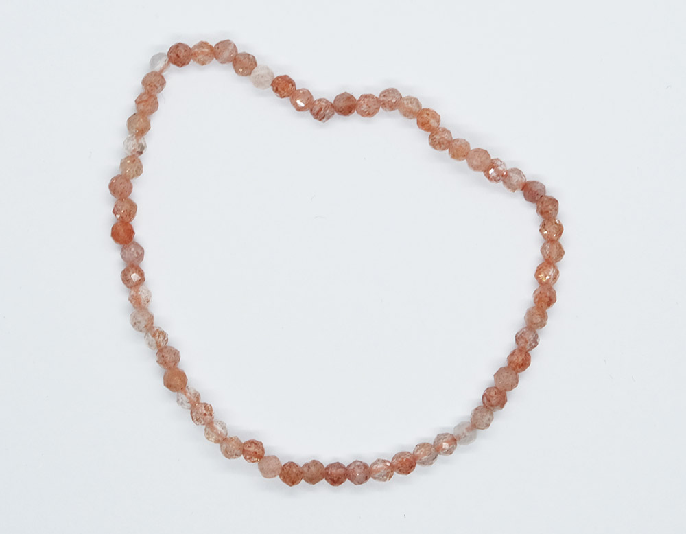 Bracelet 3mm Faceted Sunstone
