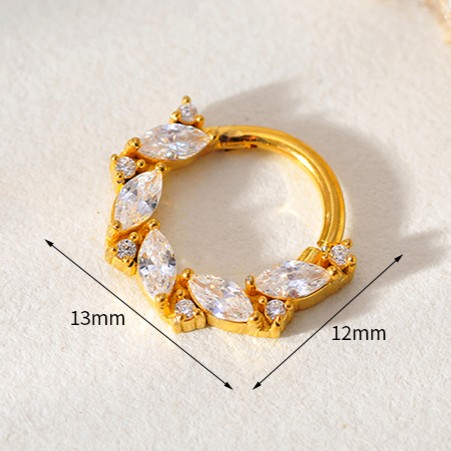 Nose Stud Ring Gold Plated