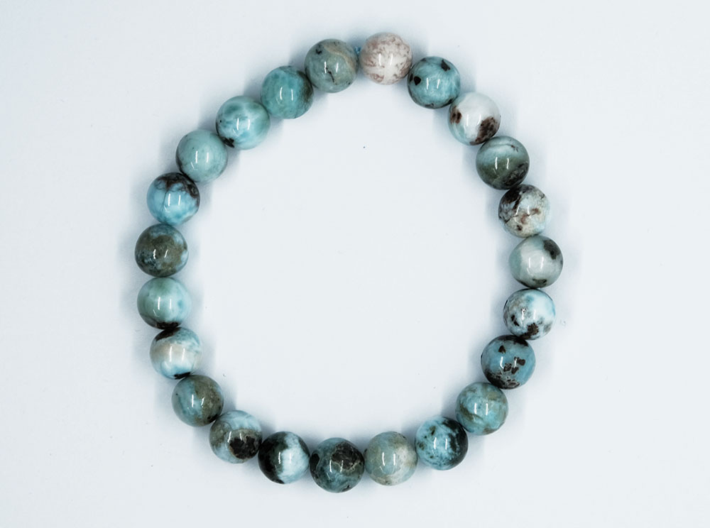 Bracelet 8mm Bead Larimar