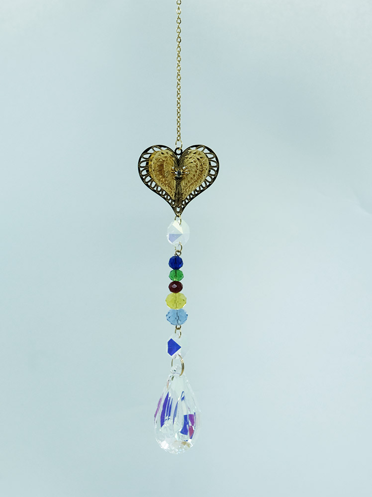 Suncatcher Heart Golden
