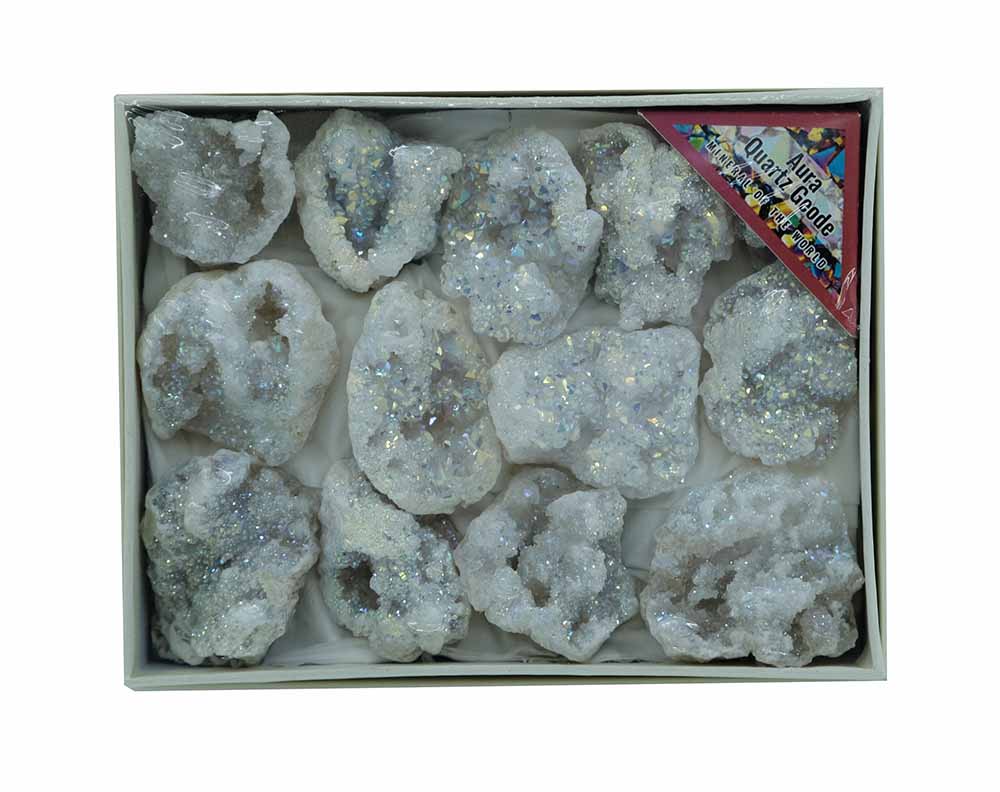 Geodes Box Angel Aura Quartz