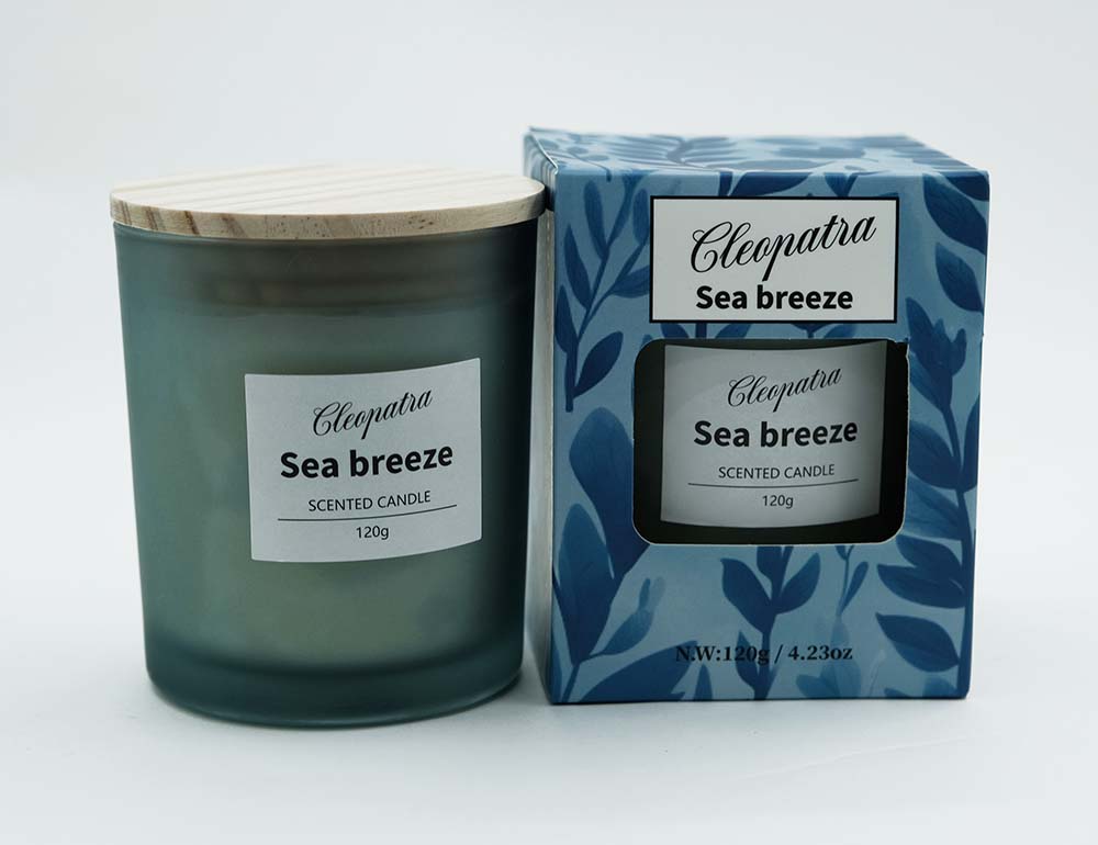 Candle W/Crystal Sea Breeze 120g
