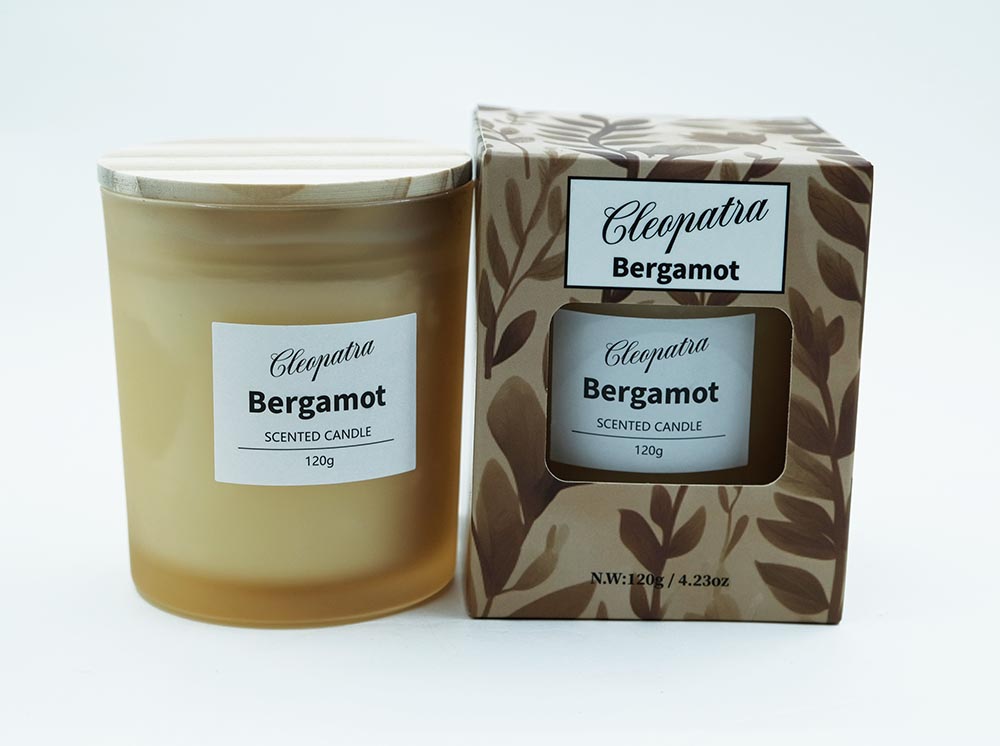 Candle W/Crystal Bergamot 120g