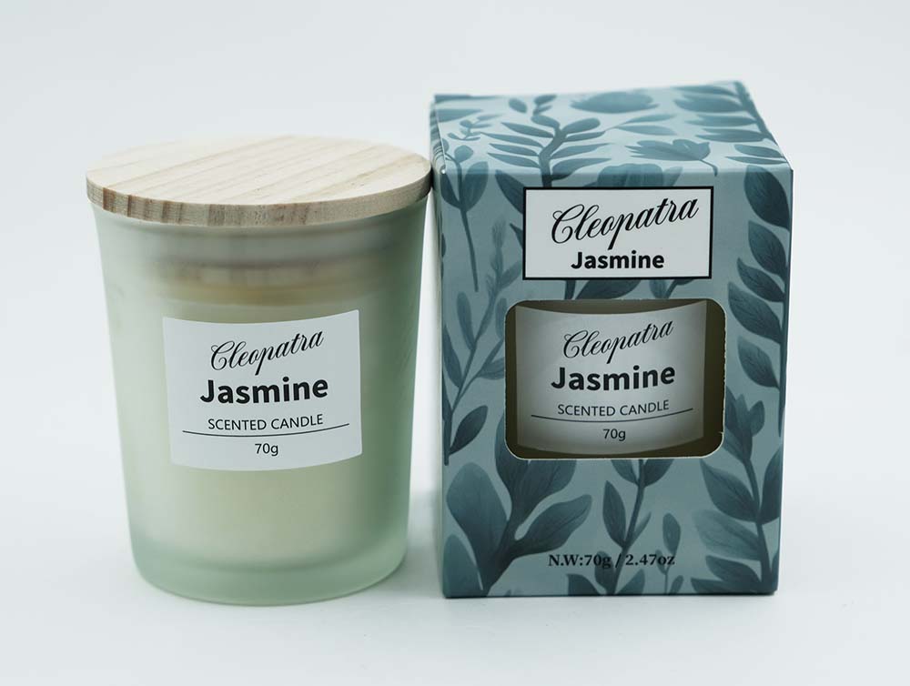 Candle W/Crystal Jasmine 70g