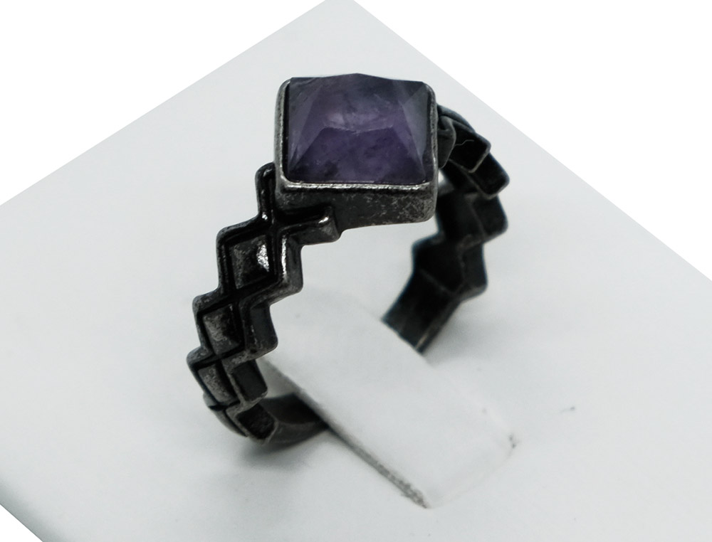 Ring Rombus Amethyst