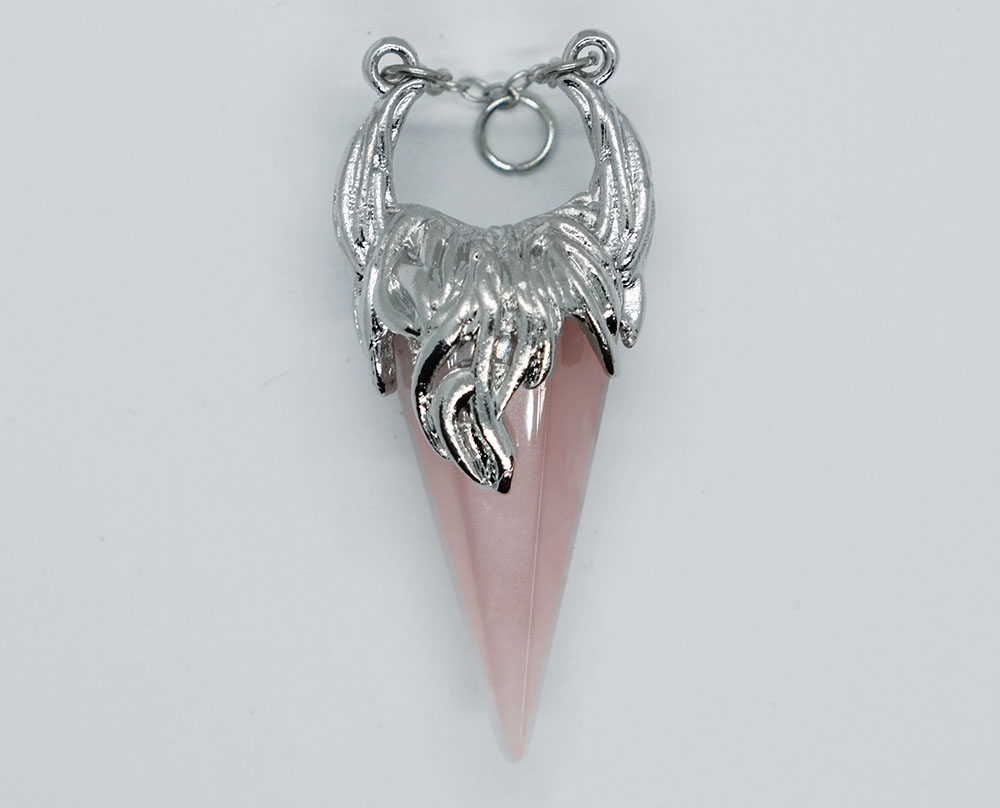Pendant Cone Rose Quartz