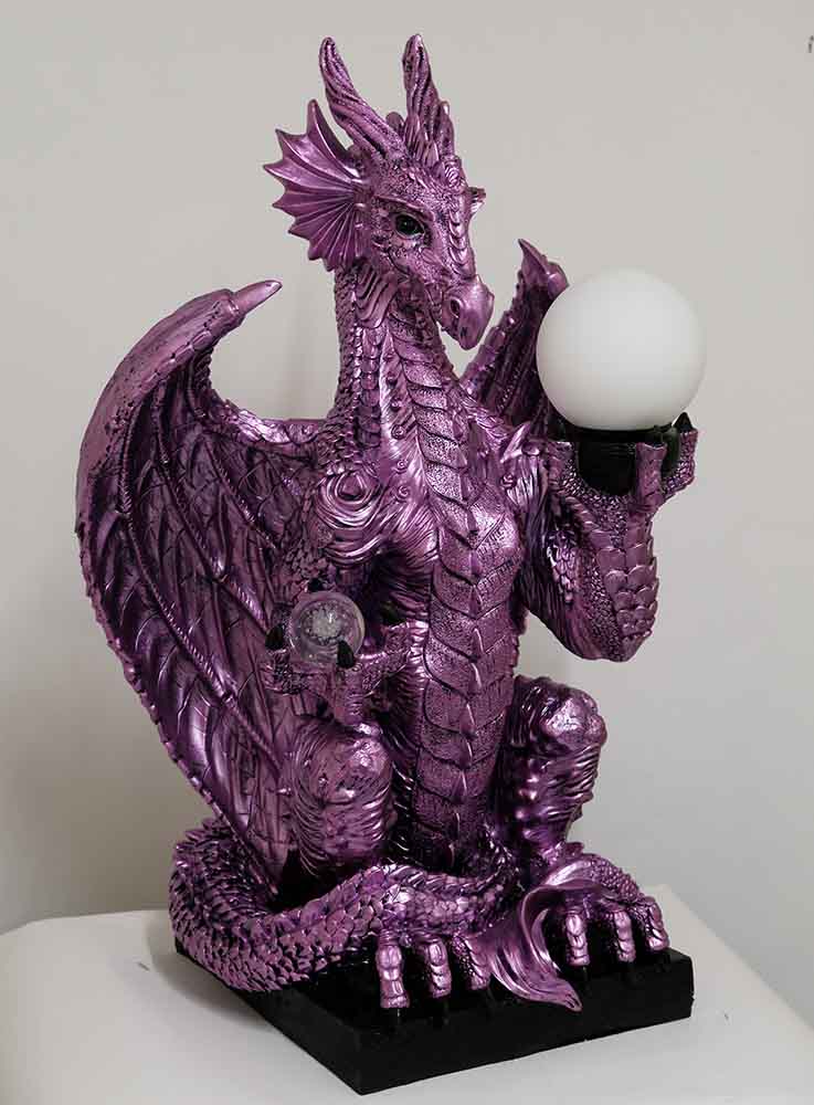 Dragon Lamp Purple COLLECTION ONLY