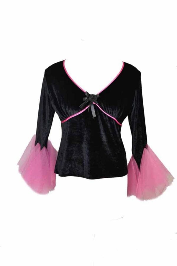 Dark Star Blouse Black And Pink