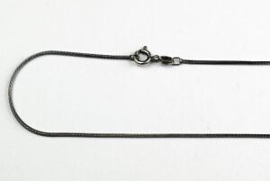 Silver Chain Fox Oxidized (Various Sizes)