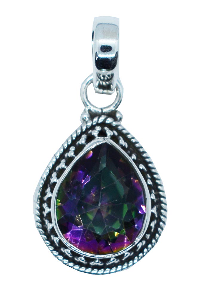 Silver Pendant Mystic Quartz
