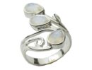 Silver Ring Rainbow Stones