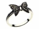 Silver Ring Marcasite Butterfly