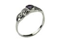 Silver Ring Celtic Amethyst