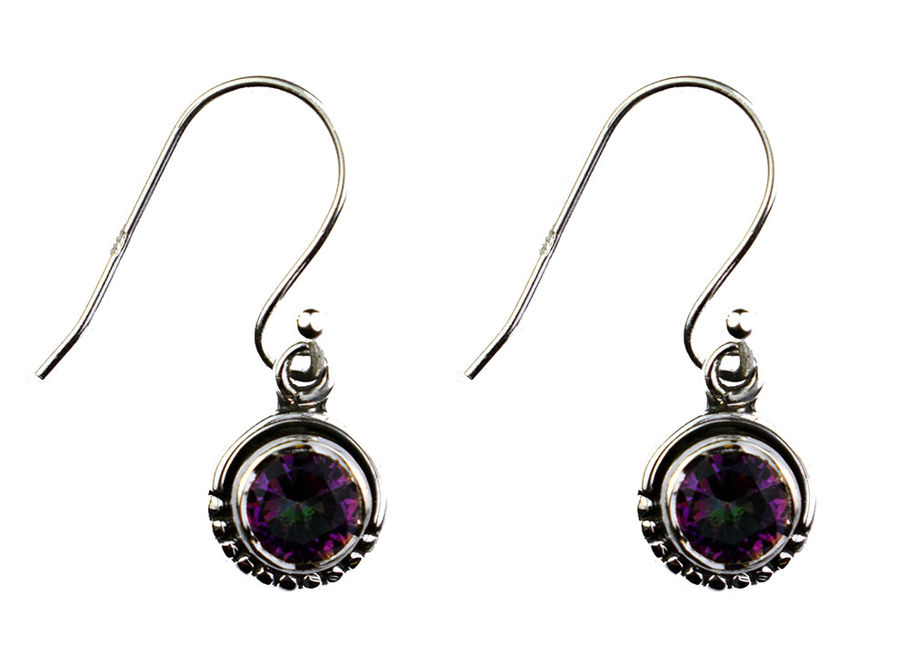 Silver Earring Circle Mystic
