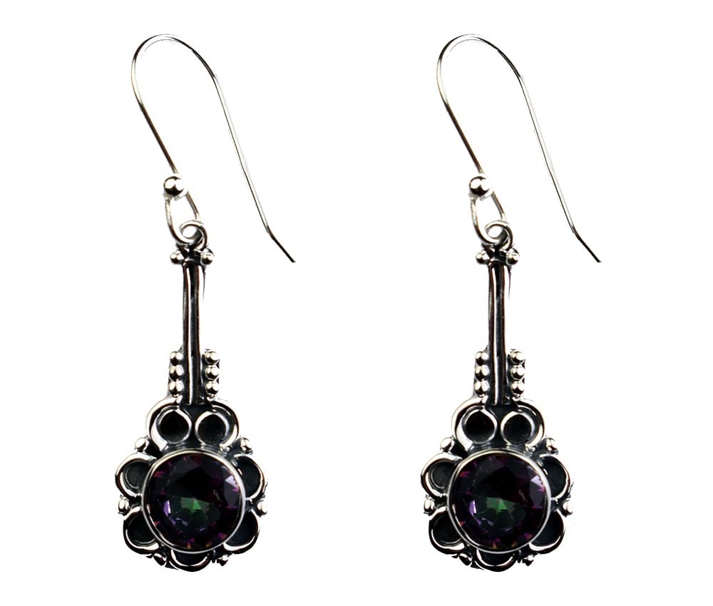 Silver Earring Circle Mystic
