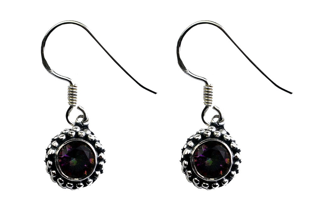 Silver Earring Round Mystic