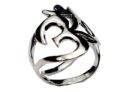 Silver Ring Om