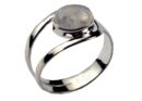 Silver Ring With Oval Rainbow