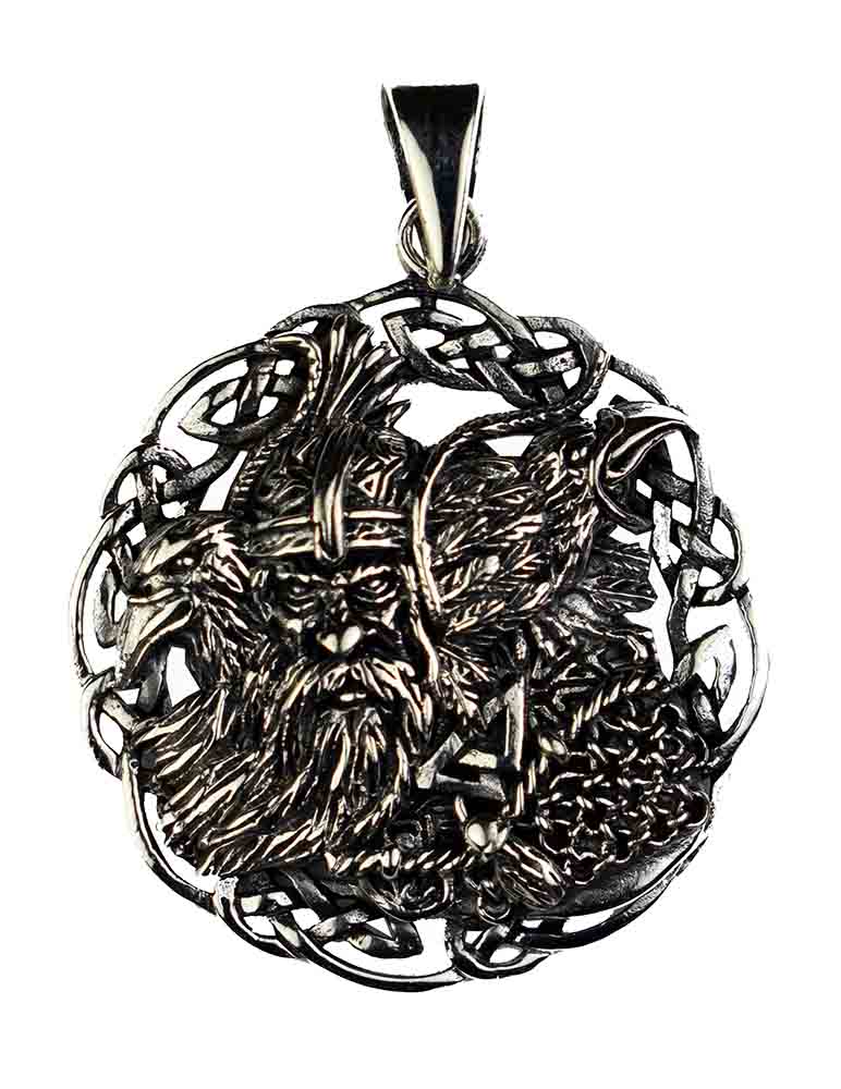 Silver Pendant Viking Man