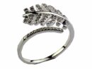 Silver Ring Band Feather