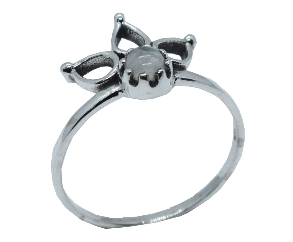 Silver Ring Flower Rainbow