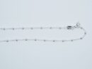 Silver Chain 3 beads (Various Sizes)