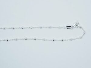 Silver Chain 3 beads (Various Sizes)