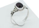 Silver Ring Garnet Stone