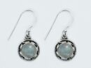 Silver Earring Round Rainbow