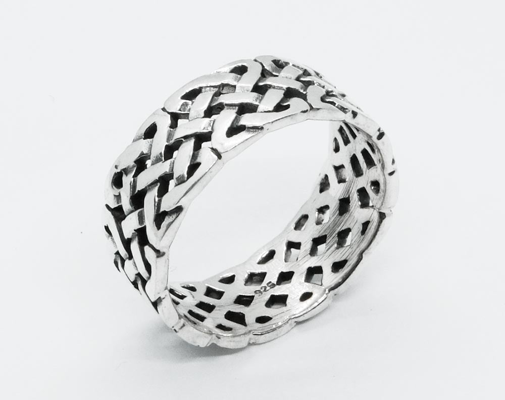 Silver Ring Celtic Band 10mm