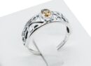 Silver Ring Oval Cut Citrine