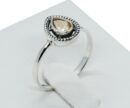 Silver Ring Peardrop Citrine