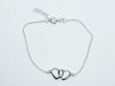 Bracelet Silver Chain Hearts