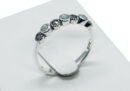 Silver Ring Marcasite Three Opals
