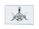 Silver Pendant Triple Moon